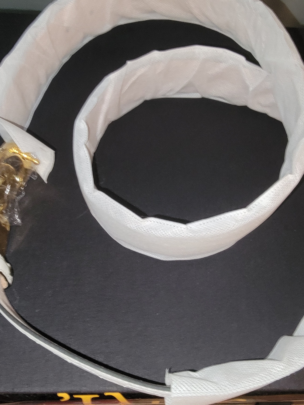 Brand New Gucci Gold Double G Logo Belt Buckle Wrapped So Zero Scratching Occurs